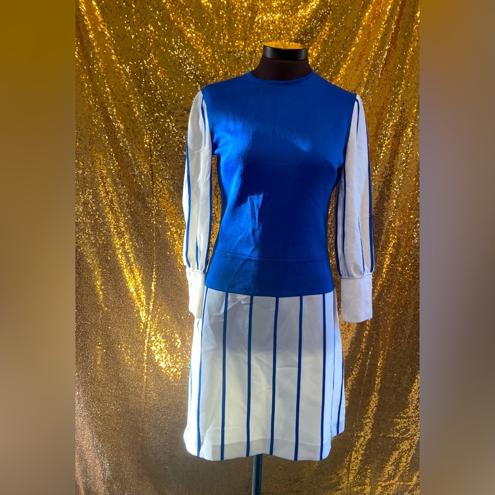 💙Sebastian Made in Italy - Blue & White 60’s Dress💙